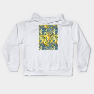 Lightning Strike Marble - Digital Paint Spill Kids Hoodie